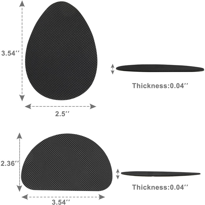 Shoe Grips on the Bottom of Shoes, Shoe Traction Pads, Non-Slip Shoe Pads for the Bottom of Shoes (4 Pieces)