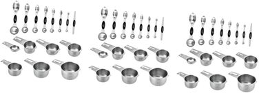 PRETYZOOM 3-Piece Measuring Cup and Spoon Set, Baking Molds, Cold Brew Coffee Maker, Coffee Cups, Medium Cookie Cutters (Reindeer), Baking Measuring Cup, Measuring Spoons, Cup, Stainless Steel