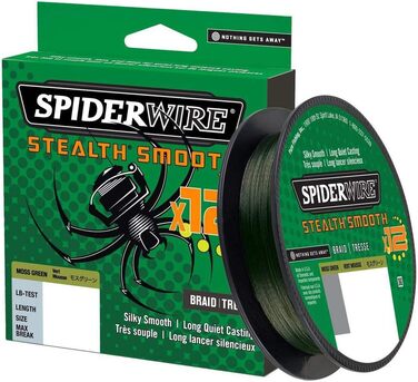 Плетена волосінь Spiderwire Stealth Smooth 12 жил 150 м, зелена, 0,05 мм, 5,4 кг