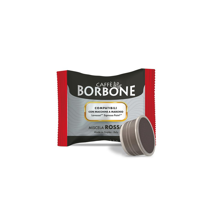Кава в капсулах Caffè Borbone Rossa (Червона суміш) для Lavazza Espresso Point, 100 шт