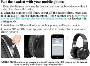 Бездротові навушники Bluedio HT Shooting Brake Bluetooth 4.1 Stereo (Чорний)