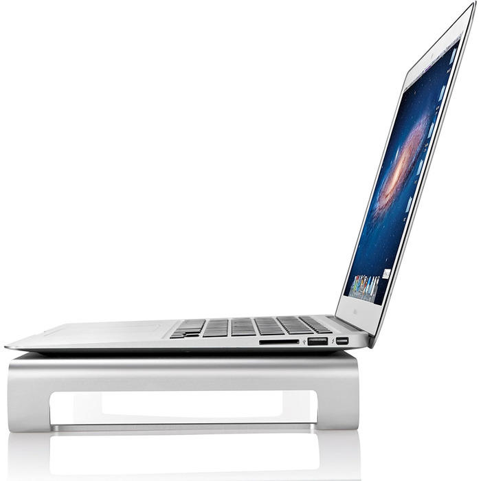 Підставка для монітора Desire2 алюмінієва, для столу, сумісна з iMac, MacBook, ноутбуками та ПК, срібляста