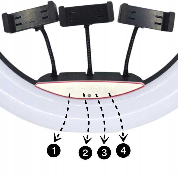 Кільцева лампа Pixel LED 200 Вт, 45 см, з пультом керування та штативом 200 см
