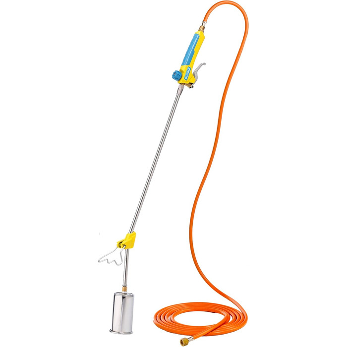 GLORIA Thermoflamm BIO Professional PLUS - Gas Flame Remover | Powerful & Durable | for Large Areas | Propane/Butane Cylinder Connection | Weed Burner for an Weed-Free Garden and Path