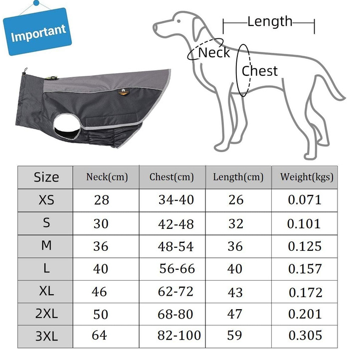 Homieco Fall Winter Dog Coat Jacket, Pet Raincoat, Warm Pet Jacket Dog Jacket Dog Sweater for Dogs M Black