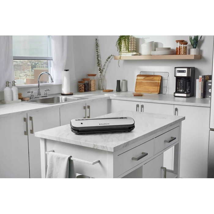 Вакууматор FoodSaver VS1290X, сріблястий, 120 Вт, 28 см