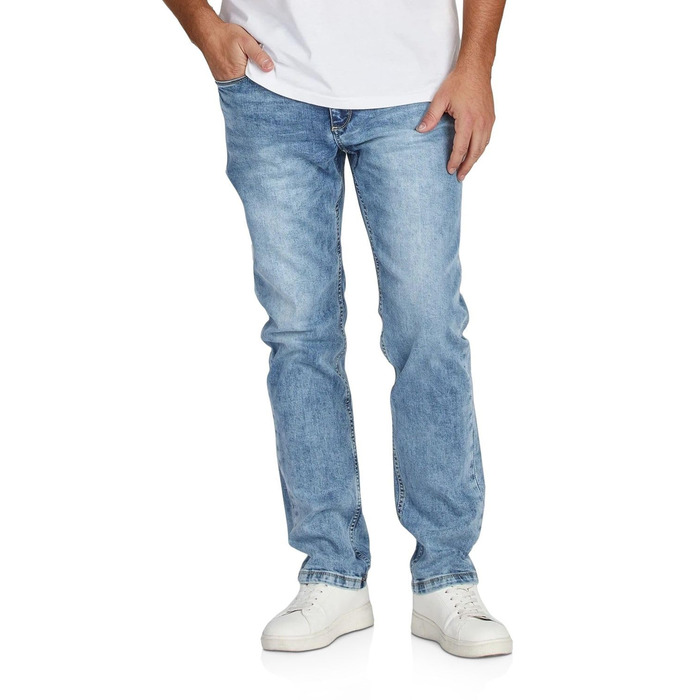 Чоловічі джинси DENIMFY Stretch Straight Fit Miro - бавовна, денім, синій, чорний, сірий (30-42 розміри)