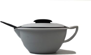 Термосоусник Tupperware Thermo-Duo 400 мл, сірий/білий, з ложкою, для подачі соусів, ізотермічний посуд