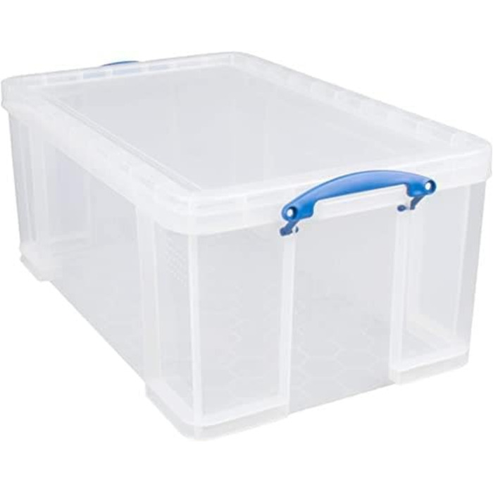 Really Useful Box 2-Pack, 64 Liter, for organizing and storage, 710 x 440 x 310 mm, transparent