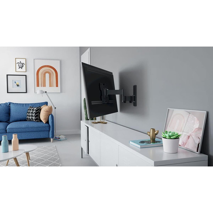 Кріплення для телевізора Vogel's Quick TVM 1225, поворотне, для телевізорів 19-43 дюймів, до 15 кг, кут повороту 120°, VESA 200x200, універсальне