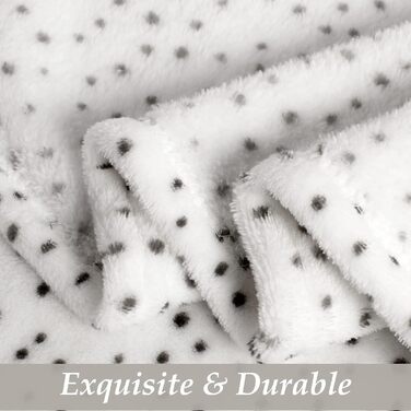 М'яка ковдра для собак та котів LeerKing: двошарова флісова ковдра 100 x 150 см (блакитний+білий)