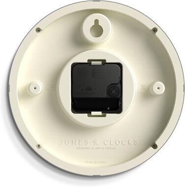 JONES CLOCKS® Hot Tub Wall Clock | Small Retro Round Clock | 20cm | Orange | Easy-to-Read Numbers | Ideal for Kitchen, Office, Kids' Room, or Any Small Space