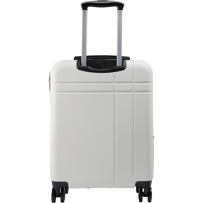 Ручний багаж Cabin Max Anode – валіза на колесах, жорсткий корпус, 4 колеса, кодовий замок (55x40x20 см, білий)