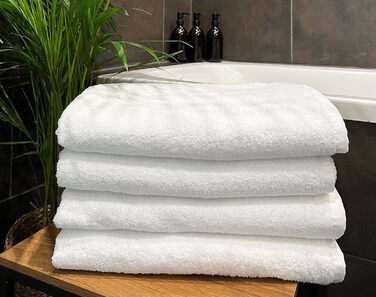 ZOLLNER 5-Piece Bath Towel Set, Bath Towels, 100x150 cm, Cotton, White 100 x 150 cm