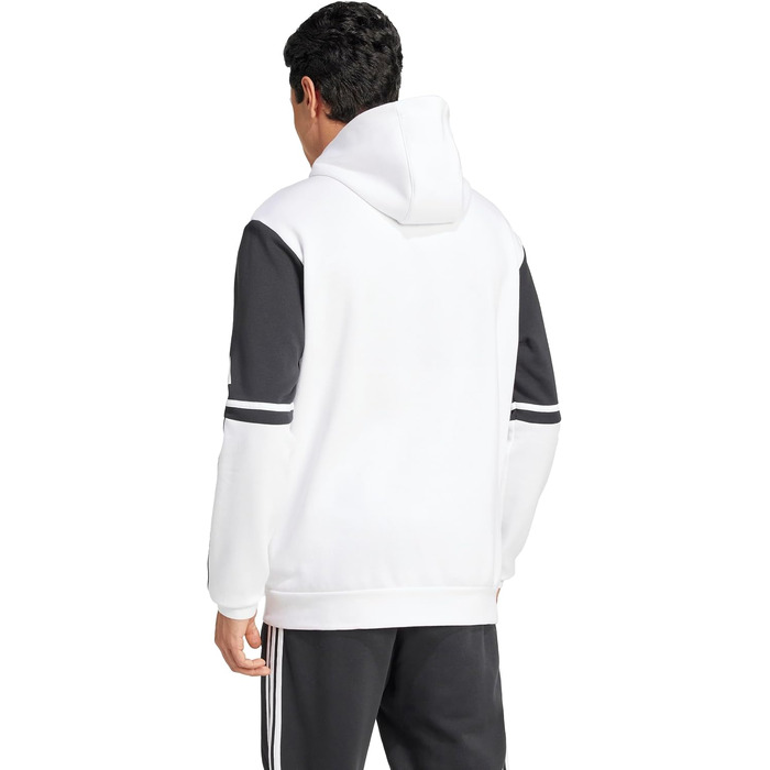 Чоловіча спортивна толстовка з капюшоном Adidas Squadra 25, біла, розмір XL