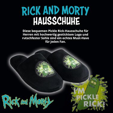 Тапочки Rick and Morty для чоловіків та жінок, 