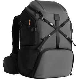 Рюкзак для камери Tarion HX-XL, 2-в-1, чорний, сірий, водонепроникний, з відділенням для ноутбука 15,6 дюймів