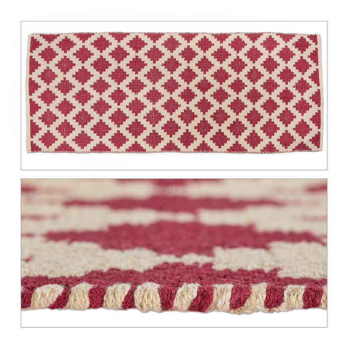 Relaxdays Cotton Rug, 80 x 200 cm