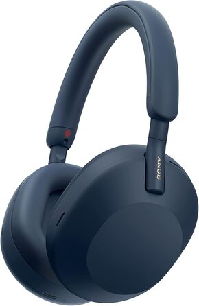 Навушники Sony WH-1000XM5 Bluetooth чорного кольору з шумозаглушенням та кейсом. Hi-Res Audio, до 30 год роботи, для iOS/Android