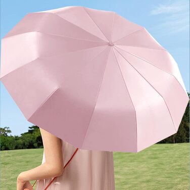 Стійкий до вітру автоматичний парасолька, захист від сонця, чорний Obsidianschwarz