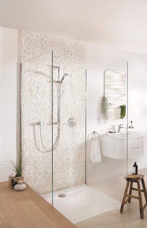 Grohe Tempesta 100 Shower and Shower System, Chrome, 27597001 (Shower rod set 900mm, 3 spray patterns, Chrome)
