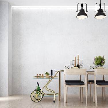 Relaxdays Serving Trolley made of Brass & Glass