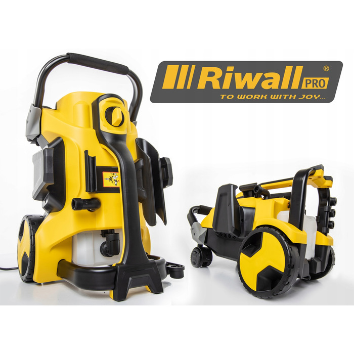 Мийка високого тиску Riwall KOX250M L7 250barEW + піноутворювач + щітка для тротуарної плитки