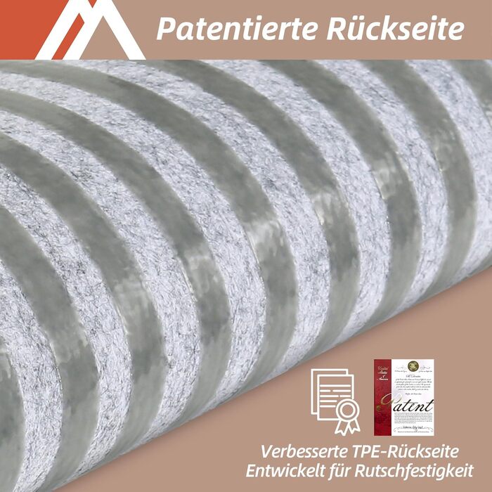 Компактні килимки для сходів COSY HOMEER, 15 шт., 70x22 см, самоклеючі, машинне прання, 100% поліестер, TPE-підкладка, безпека для дітей та домашніх тварин, бежевий колір