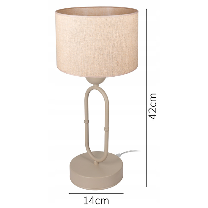 Стильна настільна нічна лампа з абажуром у стилі бохо та лофт, джут, LED E27