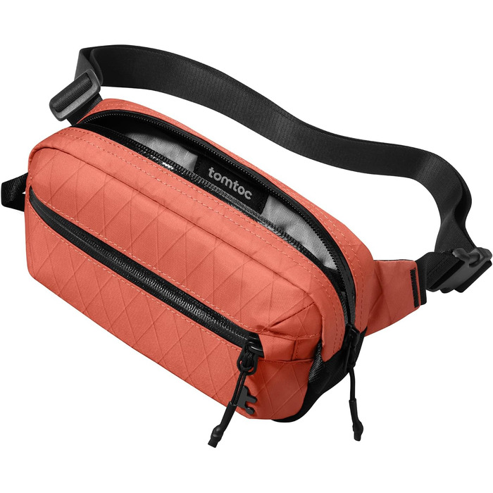 tomtoc Плечова сумка Sling Bag 3.5L з RFID-захистом – для Switch, iPad mini, EDC, подорожі | Водовідштовхувальна, X-pac Koralle
