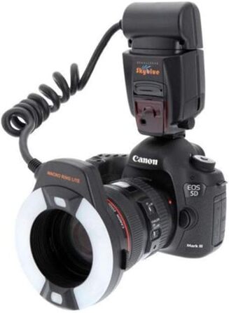 Meike MK-14EXT LED E-TTL кільцева спалах для Canon - 8 адаптерних кілець