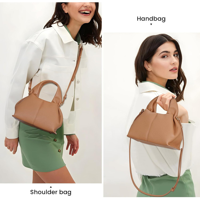 Сумка-клатч жіноча Cloud Pouch Bag коричнева міні: сумка через плече, ретро крос-боді з ремінцем