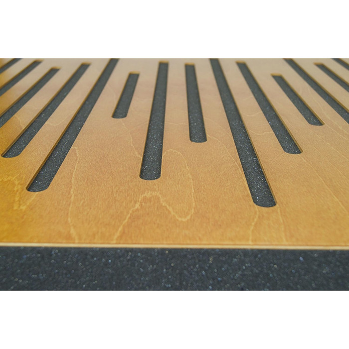 Акустичні панелі з натурального дерева Bluetone Acoustic WaveFuser Wood, 50x50 см, світлий дуб