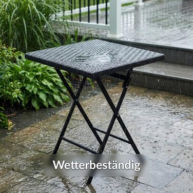 Складаний стіл Floordirekt Kobe для буфета, саду, тераси, балкона та кемпінгу - 183x76 см