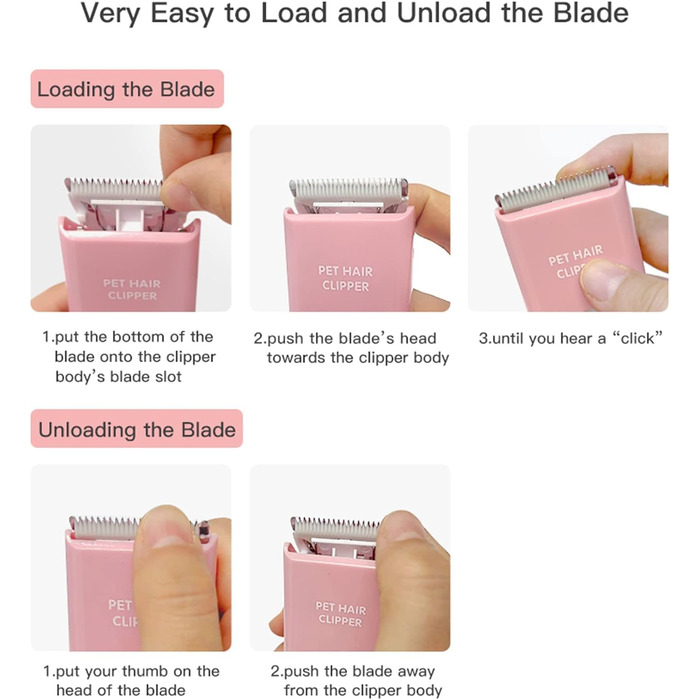 Професійна машинка для стрижки собак та котів, акумуляторна, бездротова, набір лез (3 шт.), стандартна