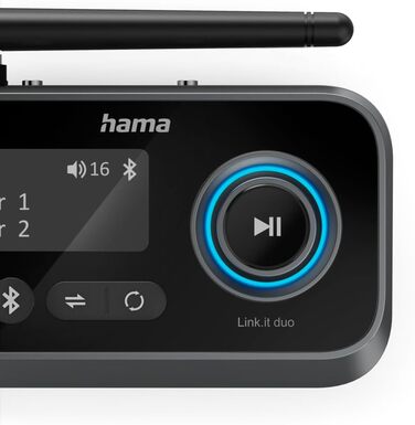 Bluetooth адаптер Hama для телевізора, стереосистеми, проектора: підключення навушників, колонок, телефону, планшета (Bluetooth передавач/приймач, Aux 3.5mm, Optical)