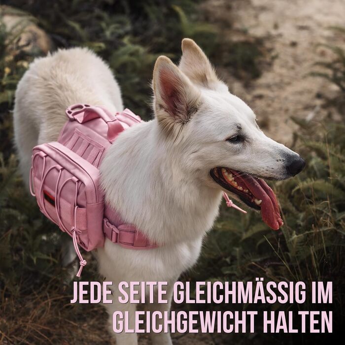 Рюкзак для собак OneTigris Aoth 2.0, рожевий, для собак великих розмірів (L)