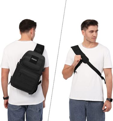 Сумка для камери MOSISO: тактична через плече для DSLR/SLR/беззеркальних камер з тримачем для штатива та знімними модулями (сумісна з Canon, Nikon, Sony, Fuji)