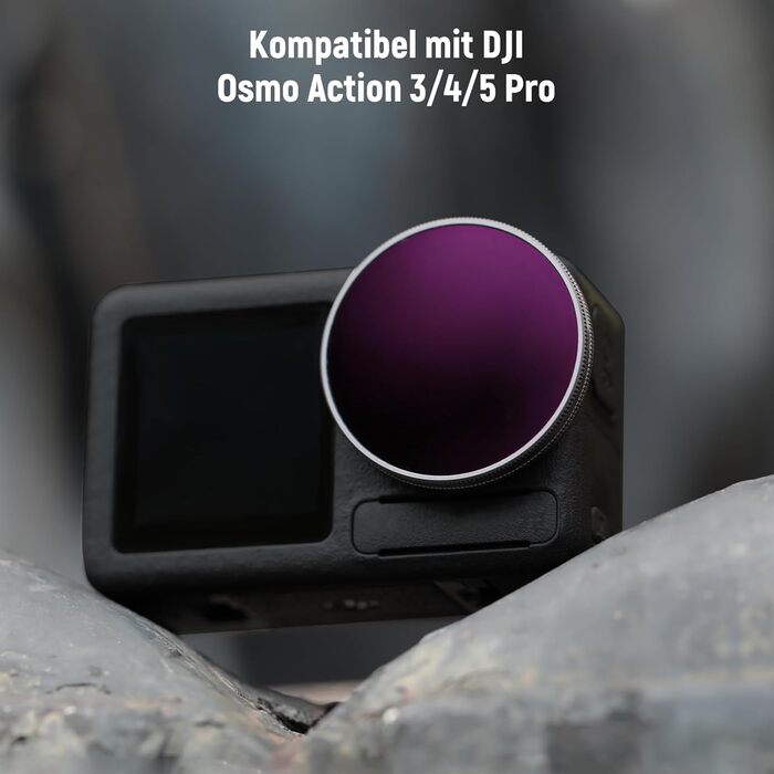 Набір фільтрів ND NEEWER для DJI Osmo Action 3/4/5 Pro (6 шт.) – ND8, ND16, ND32, ND64, ND1000, CPL, HD скло