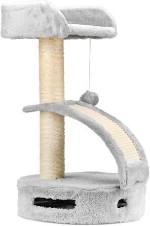 Драбина-кіготник для котів AQPET Panama, 58 см, сірий колір
