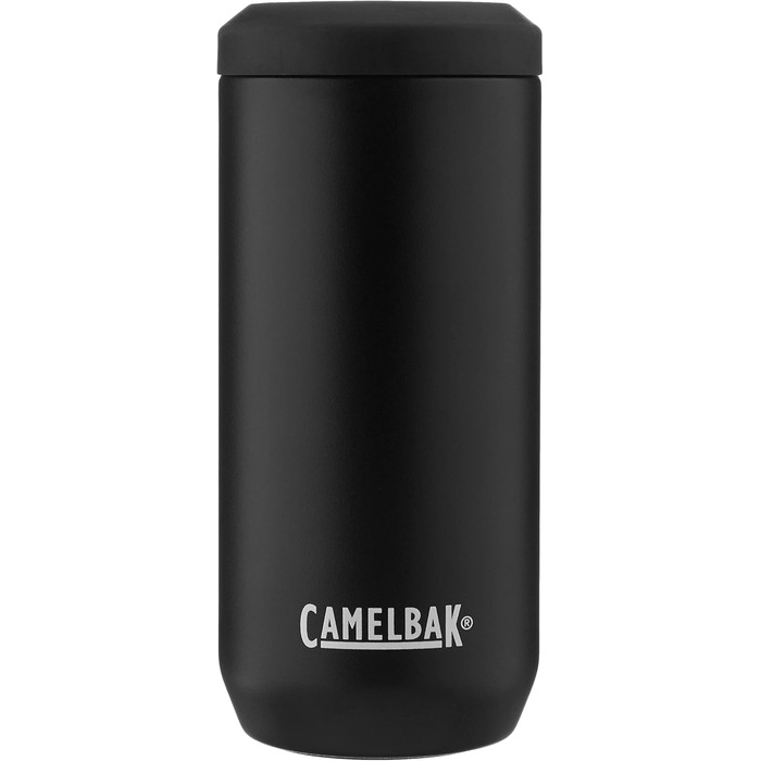 CamelBak Horizon Can Cooler, Insulated Stainless Steel (Black, Standard Size)