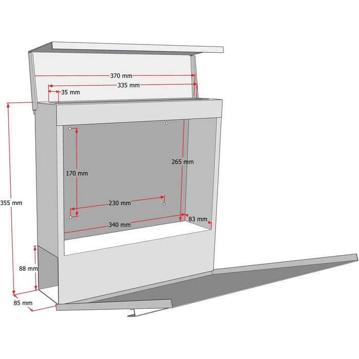 Поштова скринька Metzler Premium з газетницею Anthrazit (Антрацит) - персоналізована з табличкою для імені - високоякісна настінна поштова скринька з нержавіючої сталі V2A з порошковим покриттям RAL 7016, модель Stencil
