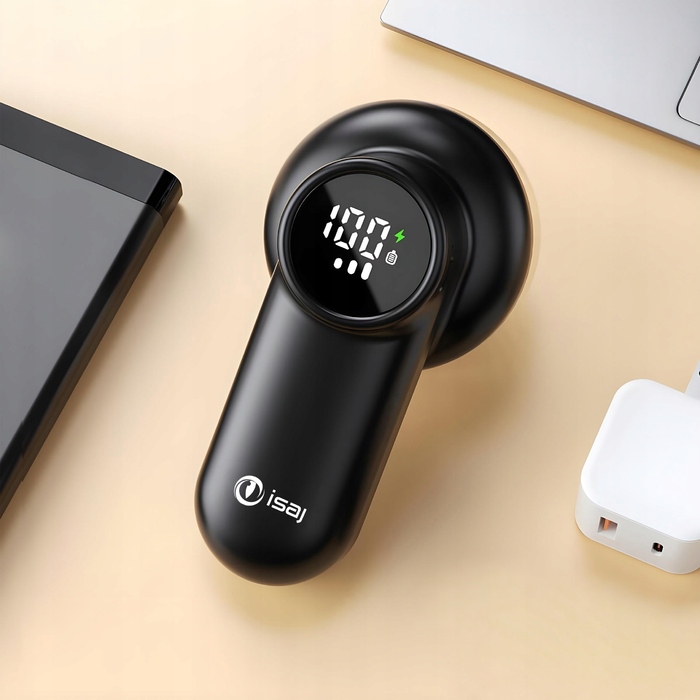 Машинка для видалення ковтунів ISAJ (мережева та акумуляторна) з лезами з нержавіючої сталі