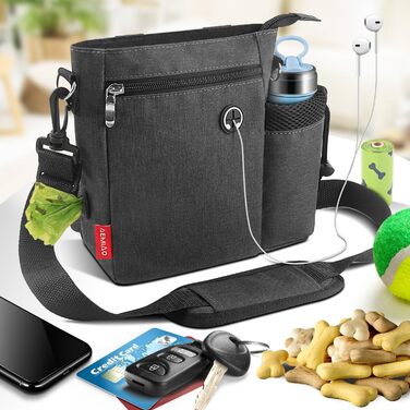 Сумка для собак Leckerlibeutels з пляшкою для води, контейнером для ласощів та відсіком для відходів