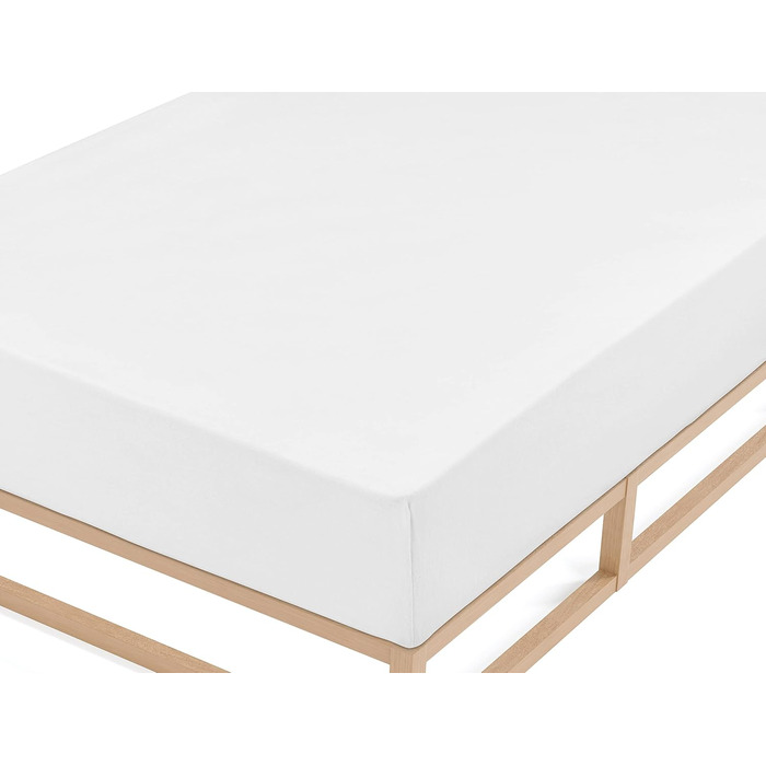 biberna 0002820 Biber Sheet/Bed Sheet Biber 2x 150x250 cm white