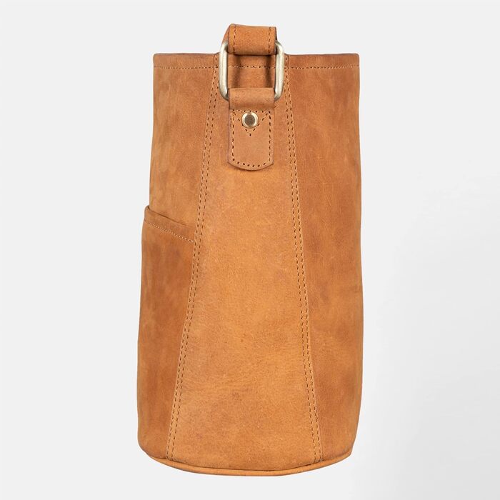 Сумка жіноча шкіряна Leabags Premium Nature Hellbraun: крос-боді, на плече, для роботи, університету, школи, повсякдення