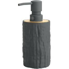 Дозатор для мила білий бамбук, 390 мл, для кухні, ванної кімнати, офісу, дозатор мила для миття посуду