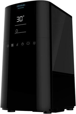 Зволожувач повітря Cecotec BreezeCare 4000 Connected: 6 л резервуар, 400 мл/год, Wi-Fi, сенсорне управління, плазма, 40 м², таймер 12 год, 30W (холодний) / 110W (гарячий)