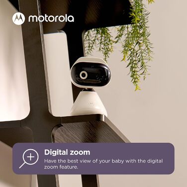 Дитячий відеомонітор Motorola Nursery VM 483 з камерою, інфрачервоним нічним баченням, функцією двостороннього зв'язку та цифровим зумом (PIP1000C EU)