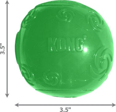 Іграшка для собак KONG Squeezz Ball, середній розмір, 6,3 см, 3 шт.